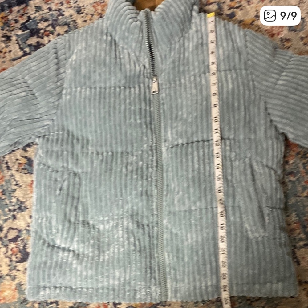 Koolaburra Soft Blue Corduroy Puffer Jacket